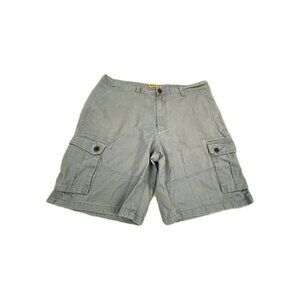 Brooklyn Laundry Cargo Short Mens 40 Gray 100% Cotton Hiking Outdoor Zip Fly
